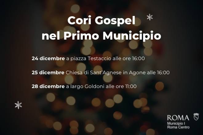 Cori Gospel, gli appuntamenti nel Municipio I Roma centro