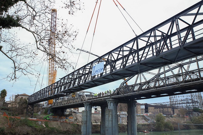 Giubileo, sopralluogo Segnalini per varo passerella Ponte dell’Industria