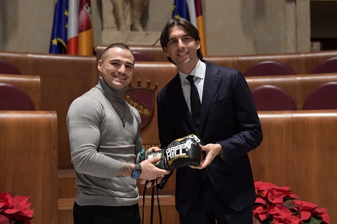 Il pugile Michael Magnesi premiato                  in Campidoglio