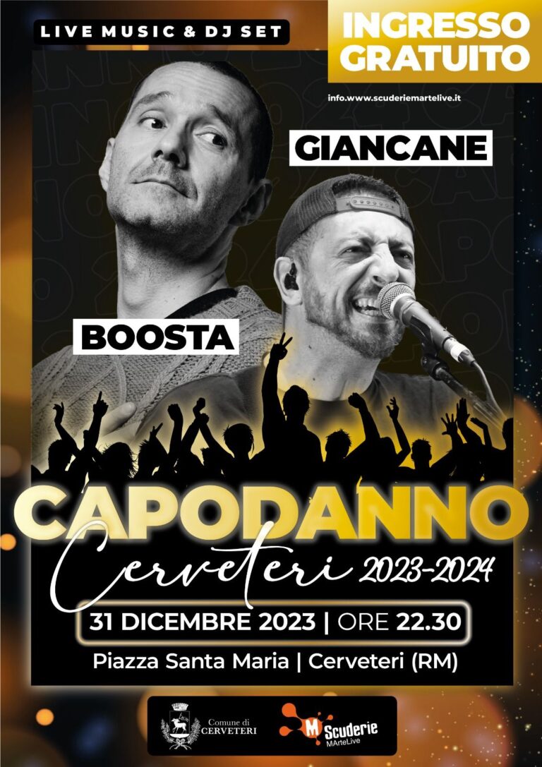 Boosta dei Subsonica e Giancane     nel Capodanno in piazza Santa Maria