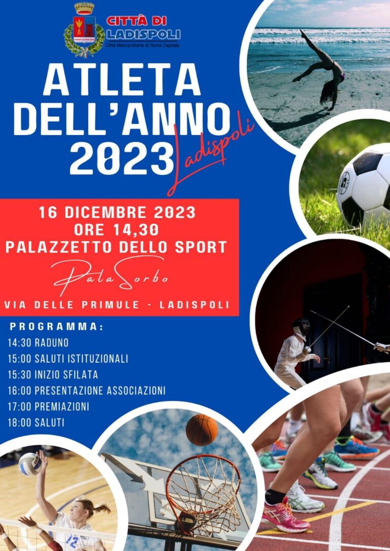 Al PalaSorbo il 16 dicembre arriva “Atleta dell’anno 2023”